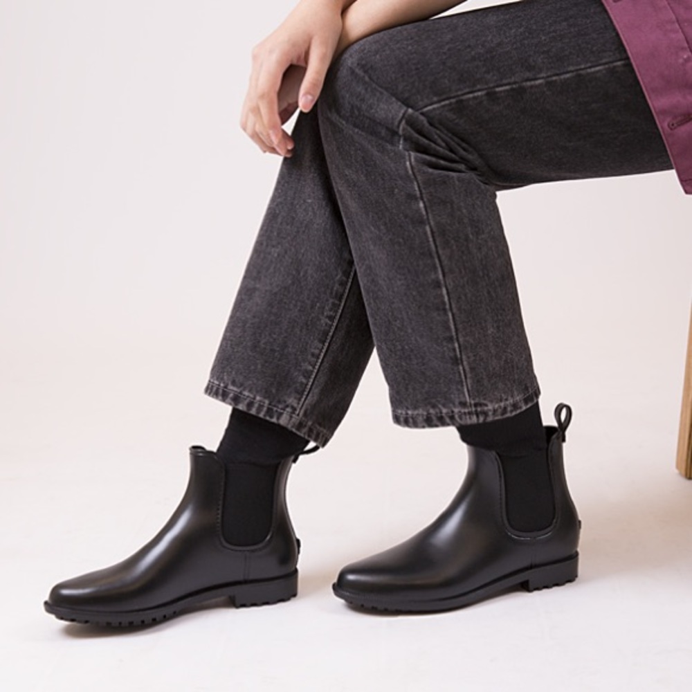 🆕 Women's Ankle Waterproof Chelsea Rain Boots - Picture 2 of 11